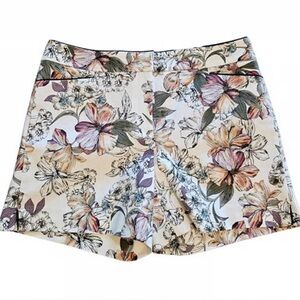White House Black Market The 5" Shorts Women's Multicolor Floral Sz. 0